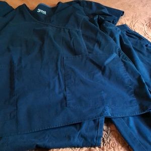 Navy blue scrub set
